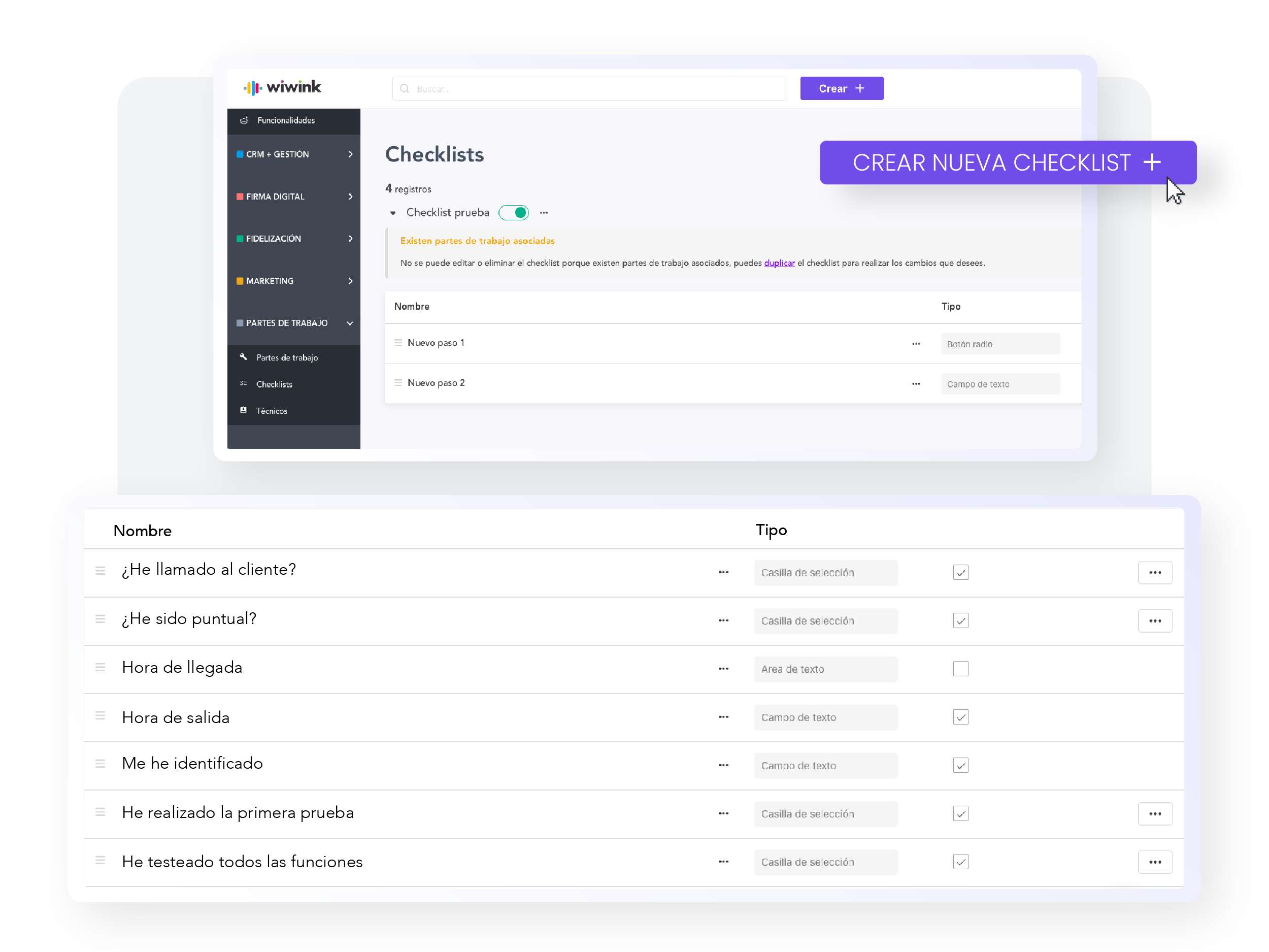 Checklist de control